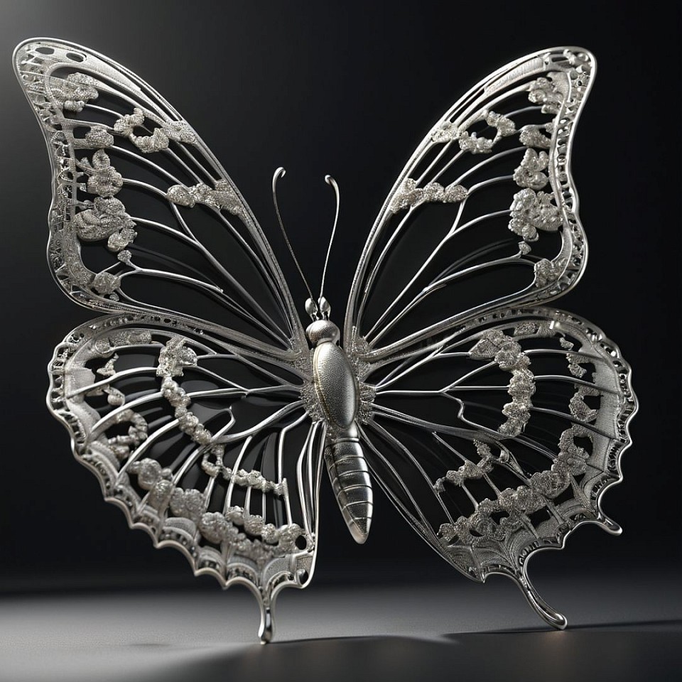 Floating butterfly